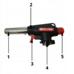 PALNIK GAZOWY - META PRO - 360° CZARNO - CZERWONY - obrazek 5