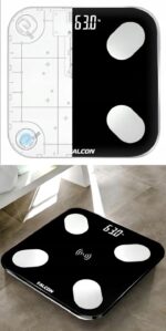 Waga Łazienkowa Kompaktowa BLUETOOTH FALCON SLIM Analityczna SMART 1 sztuka - obrazek 4