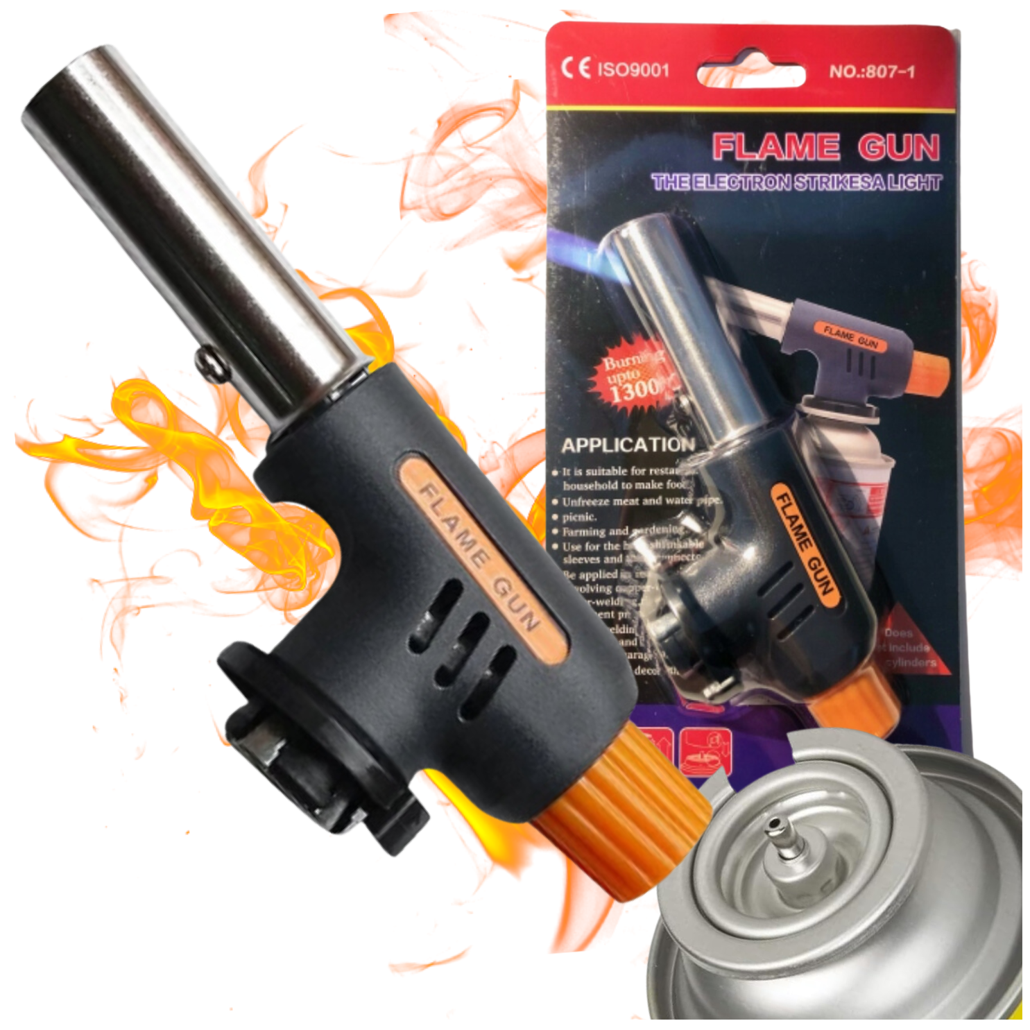 d855a3ae839d79f3220952efdf07f4ba.png PALNIK GAZOWY - FLAME GUN 930 - Czarno - Pomarańczowy - obrazek 1