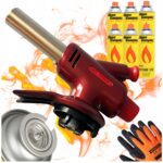 Palnik Gazowy TORCH z Osłoną 6xKartusz Gaz Alpen Rękawice Gratis
