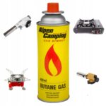 GAZ KARTUSZ GAZOWY NABÓJ KUCHENKI PALNIKA ALPEN CAMPING 400ML 5 SZTUK - obrazek 3