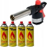 MARKOWY ZESTAW PALNIK GAZOWY CERAMICZNY OPALARKA YATO-36712 + 4 x GAZ ALPEN