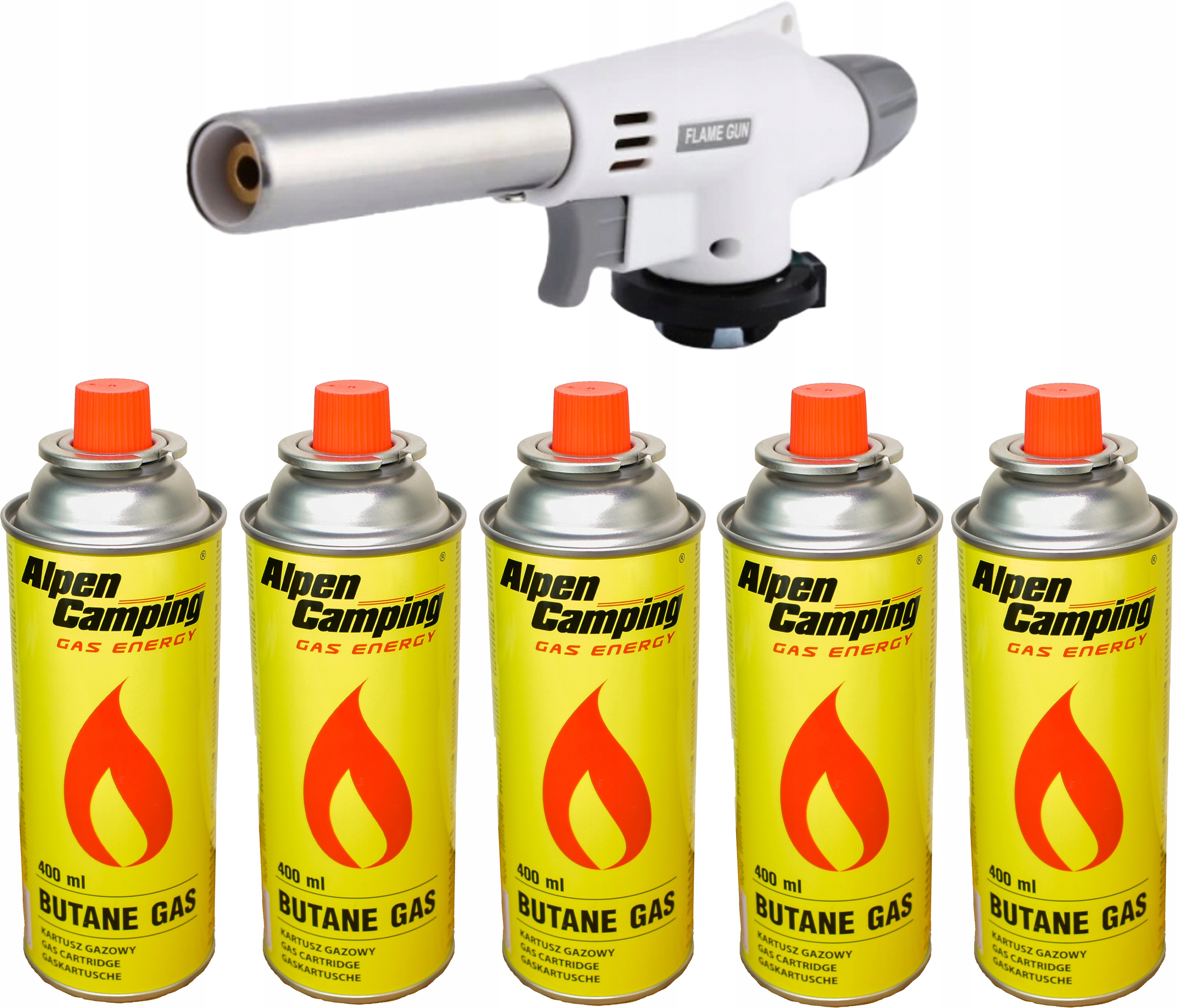 ed709b7e8efd3bc0338c71da5bb43c02.jpg PALNIK GAZOWY LUTLAMPA BIAŁY NA KARTUSZE PIEZO + 5 x KARTUSZE GAZOWE ALPEN - obrazek 1