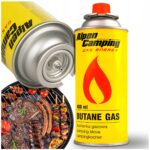 GAZ KARTUSZ WKŁAD 400ML KUCHENKA GAZOWA PALNIK FIRMY ALPEN CAMPING 20 sztuk - obrazek 6