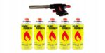 PALNIK GAZOWY TORCH 504C PIEZOZAPALARKA CZARNO CZERWONY +5x GAZ ALPEN 400ml