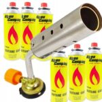 PALNIK GAZOWY na Kartusze DEKARSKI do PAPY 360 + 6x GAZ ALPEN CAMPING 400ml