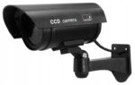 1xATRAPA KAMERY CCTV KAMERA MIGAJĄCA DIODA LED + NAKLEJKA + KOŁKI MONTAŻOWE