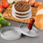 1 szt Prasa do Burgerów Kotletów Aluminiowa z Powłoką Grillową 12cm Solidna - obrazek 5